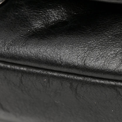 Chanel Iridescent Calfskin Glint Accordion Flap Black 19 of 19