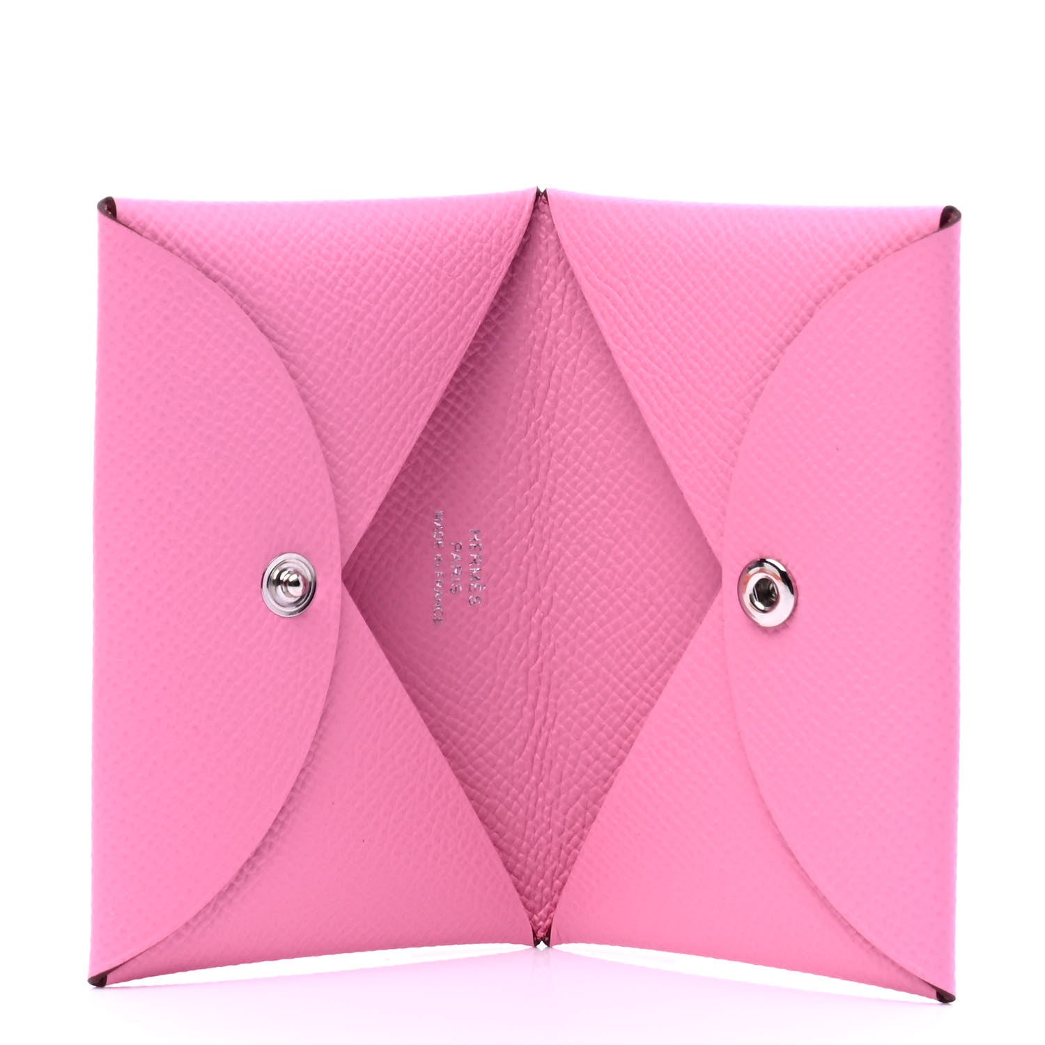 Hermes Epsom Calvi Card Case 5P Pink 3 of 4