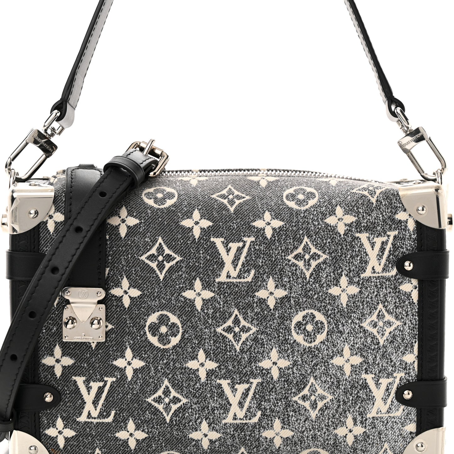 Monogram Jacquard Denim Side Trunk Grey