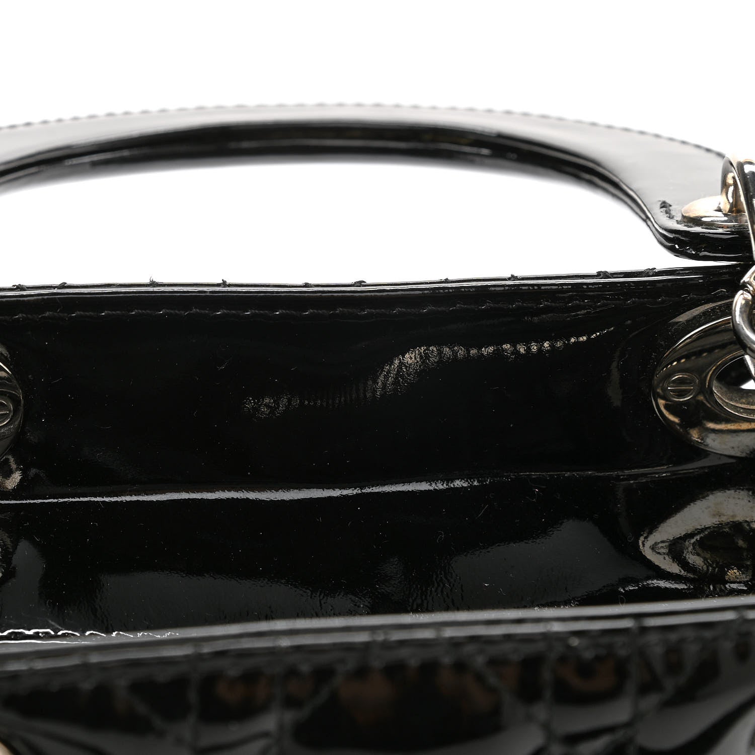 Christian Dior Patent Cannage Medium Lady Dior Black 12 of 12