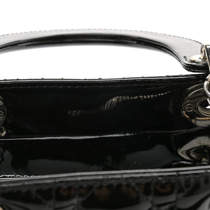 Christian Dior Patent Cannage Medium Lady Dior Black 12 of 12