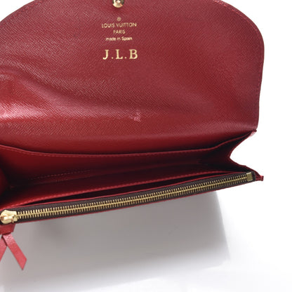 Louis Vuitton Damier Ebene Caissa Wallet Cherry 7 of 8