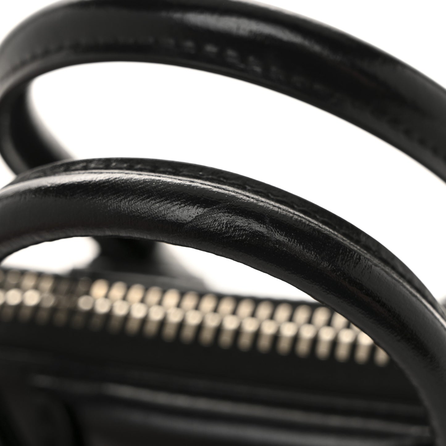 Shiny Lord Calfskin Mini Antigona Black