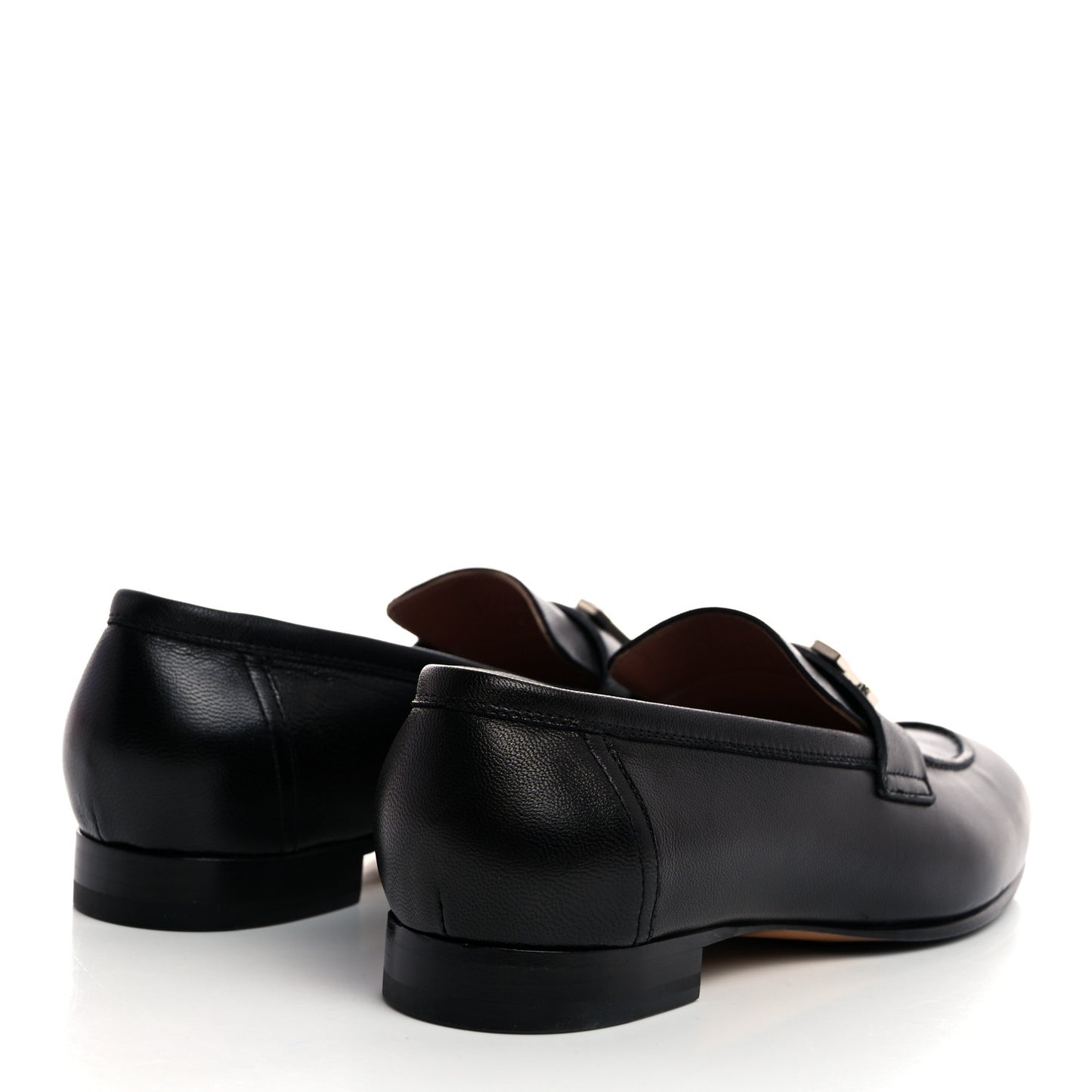 Goatskin Womens Paris Loafers 37 Black
