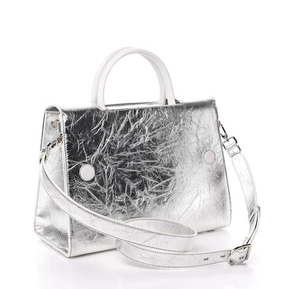 Christian Dior Metallic Calfskin Medium Diorever Flap Silver 3 of 10