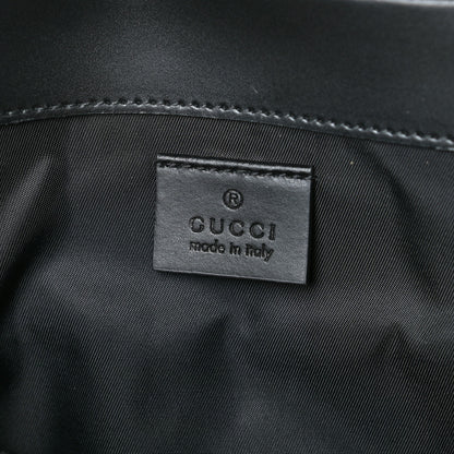 Gucci GG Supreme Monogram Web Messenger Diaper Bag Black Grey 8 of 10
