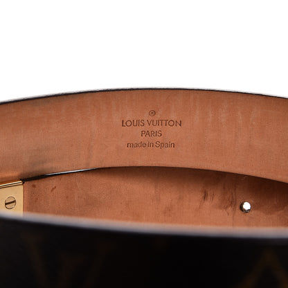 Louis Vuitton Monogram Ceinture Belt Gold Buckle 85 34 3 of 7