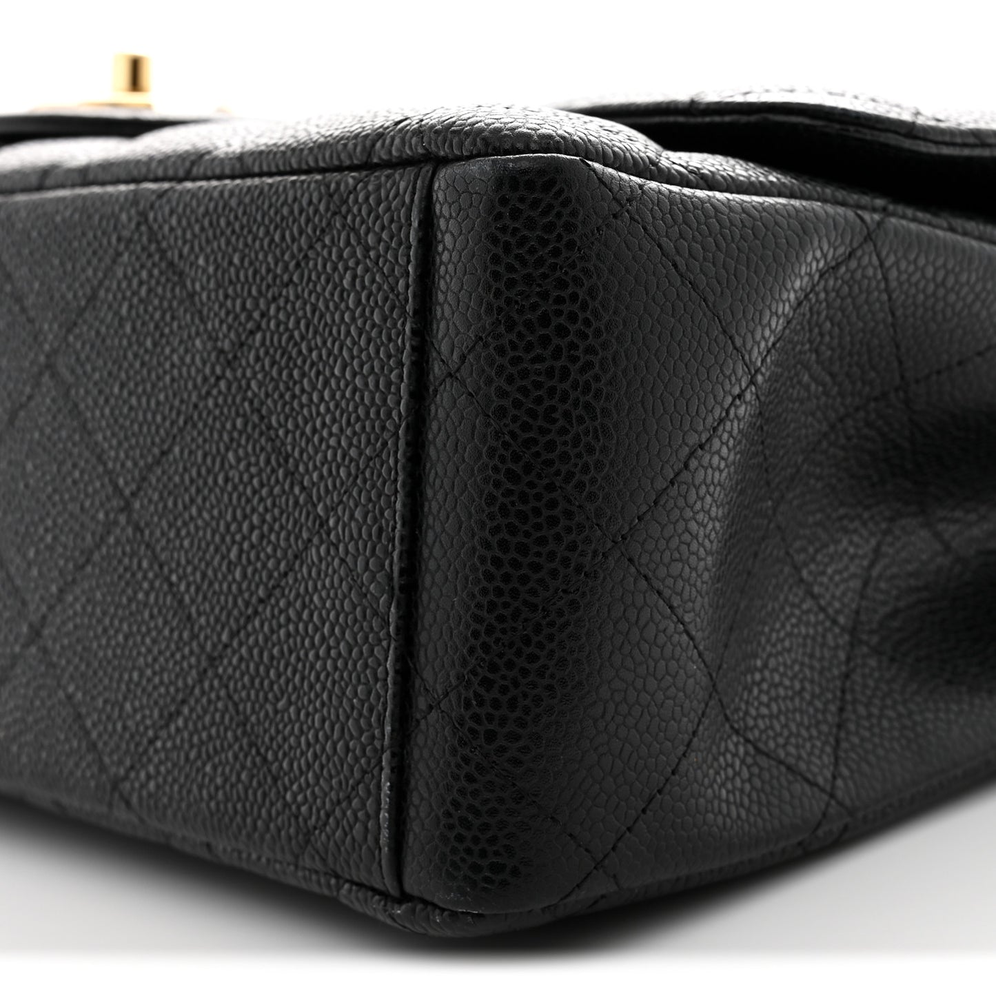 Caviar Quilted Maxi Double Flap Black