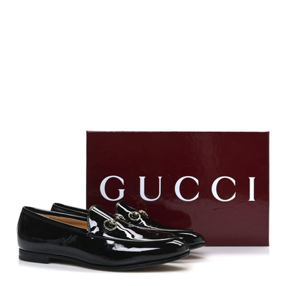 Gucci Patent Womens Jordaan Loafers 38.5 Black 11 of 11