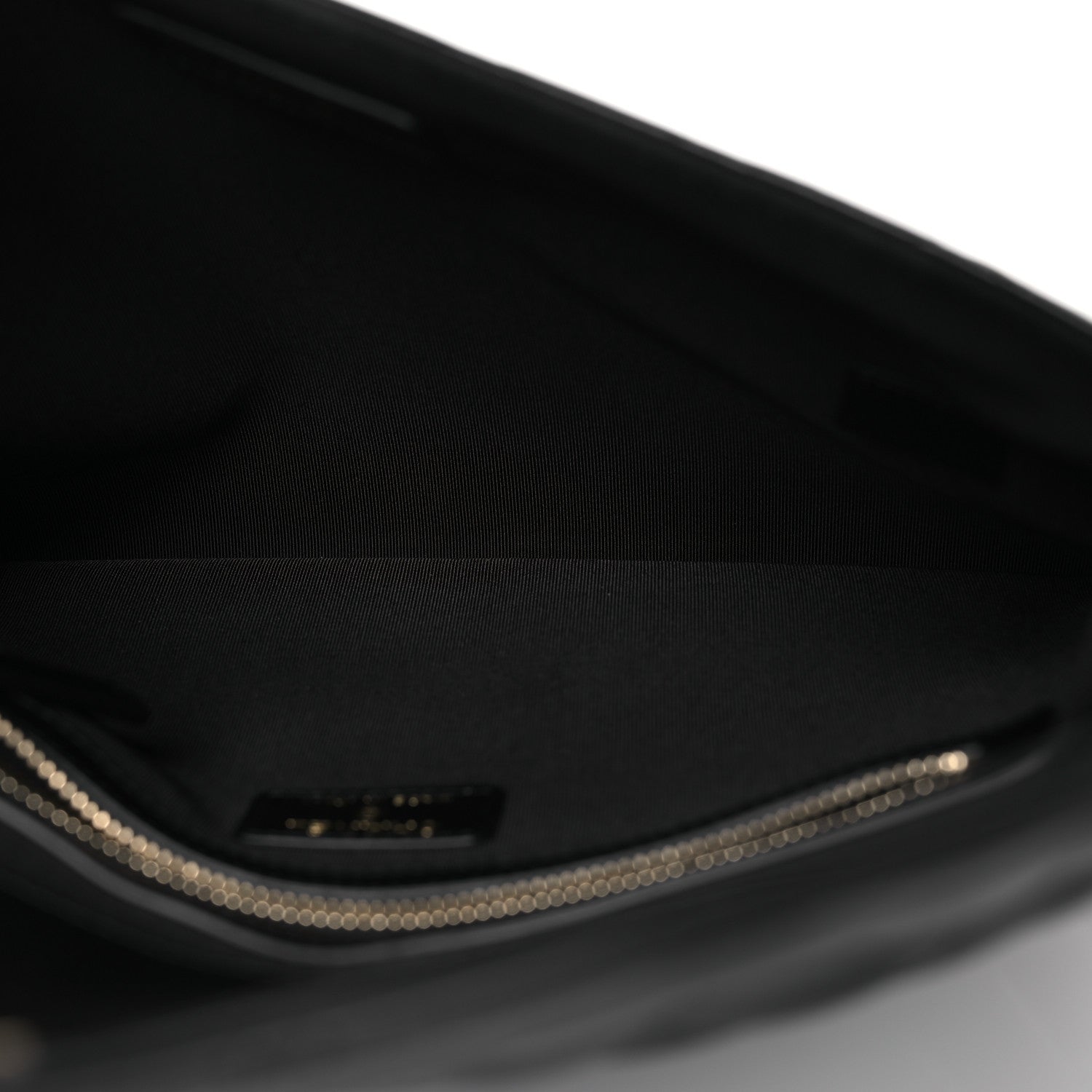 Chanel Lambskin Enamel Quilted Document Portfolio Holder Black 5 of 13