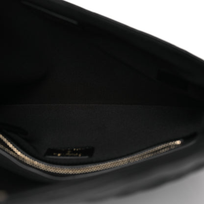 Chanel Lambskin Enamel Quilted Document Portfolio Holder Black 5 of 13