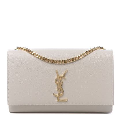 Saint Laurent Grain De Poudre Medium Classic Monogram Kate Satchel Crema Soft 1 of 9