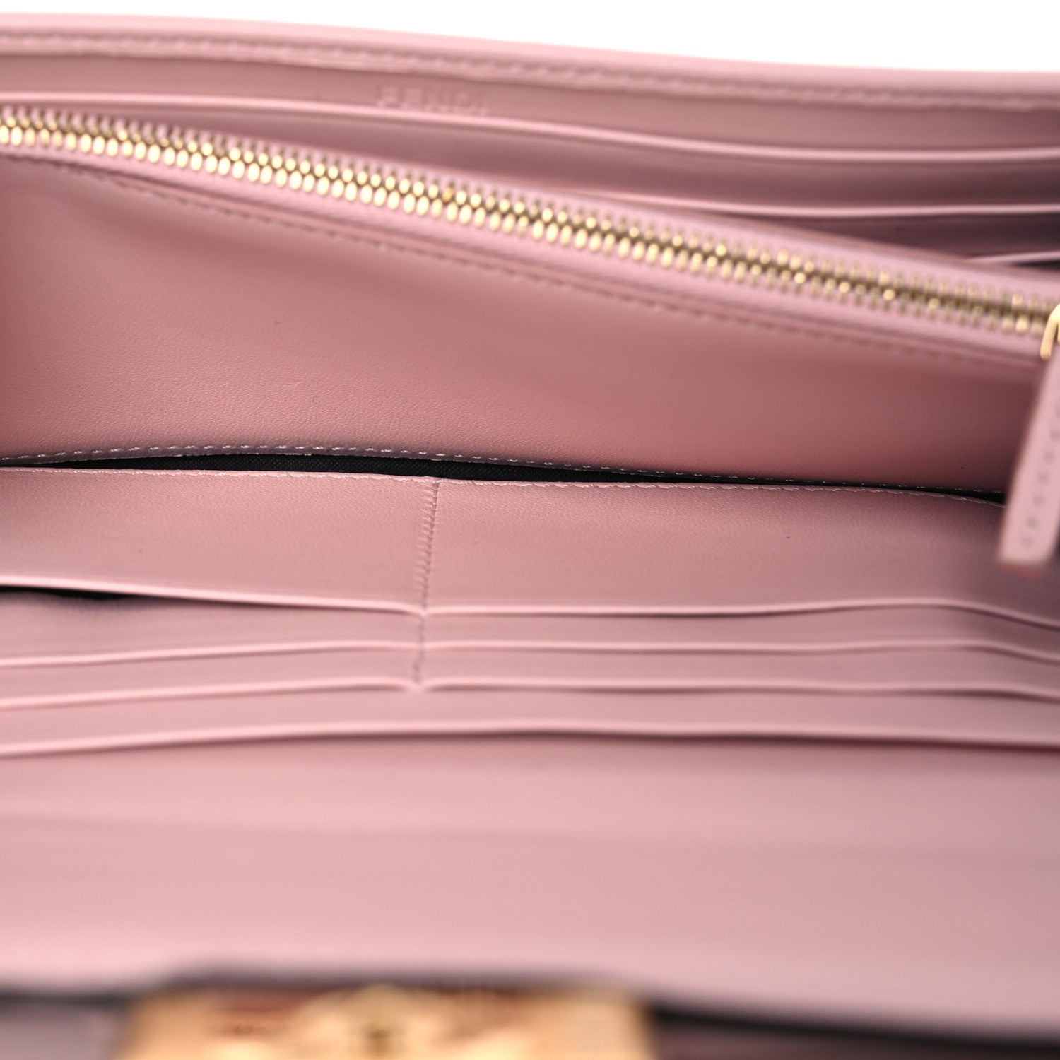 Fendi Nappa Matisse FF Embossed Continental Wallet Rosa Confetto 5 of 12