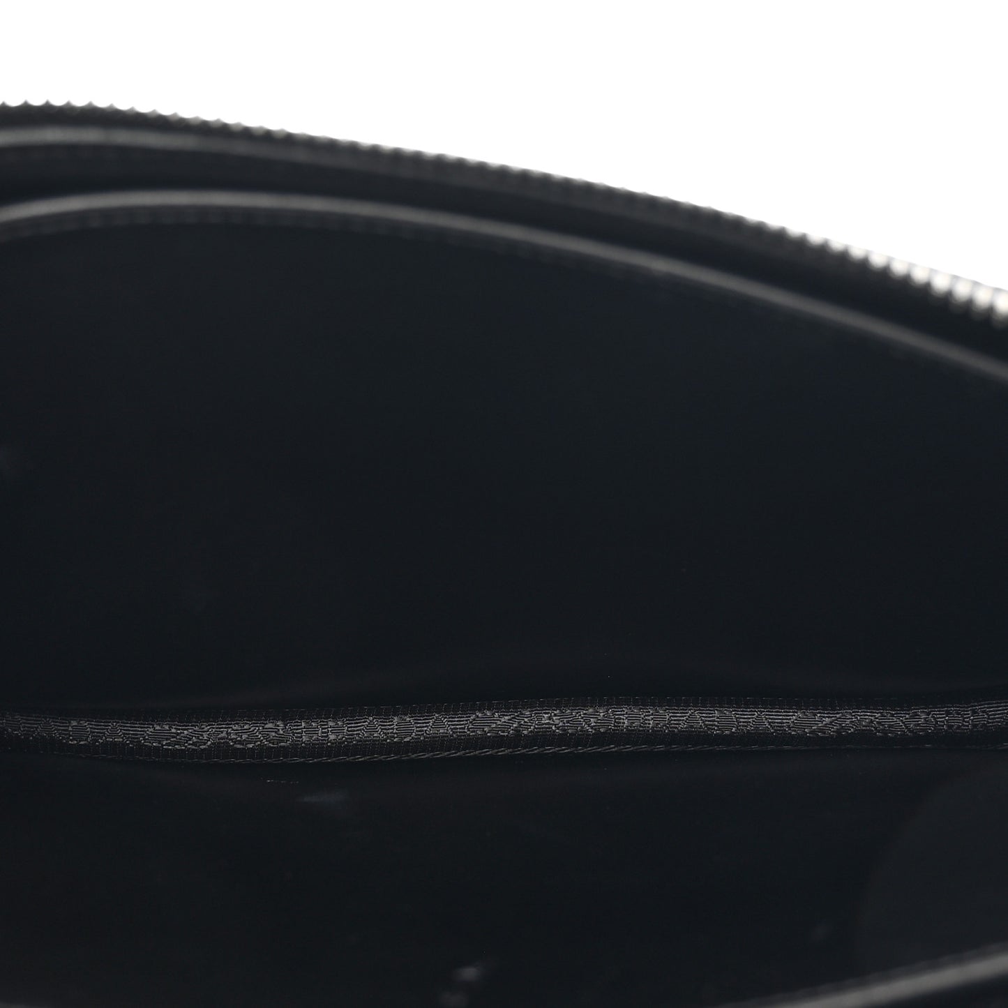 Vitello Daino Wristlet Pouch Black