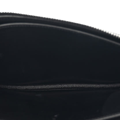 Prada Vitello Daino Wristlet Pouch Black 5 of 9