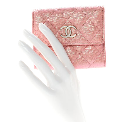 Chanel Iridescent Caviar Quilted Small Flap Wallet Rose Pink 2 of 10