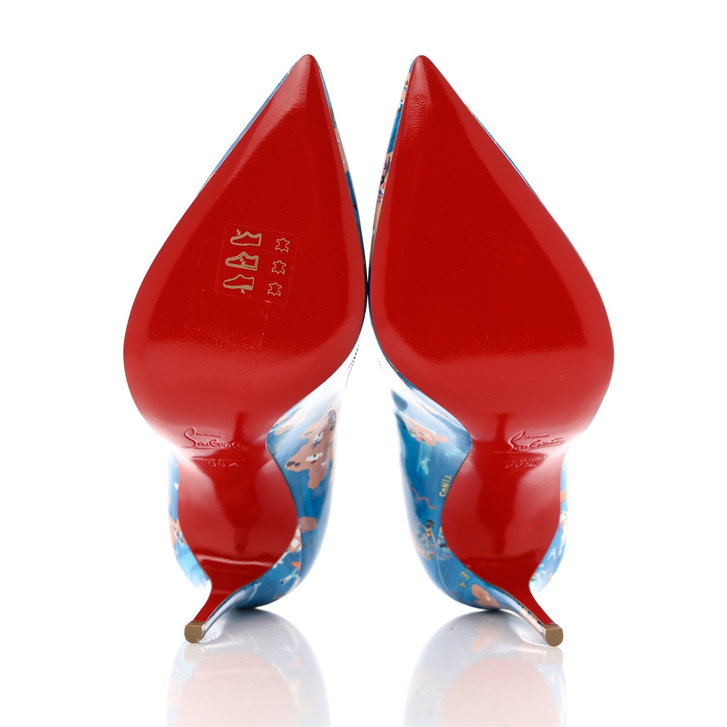 Christian Louboutin Patent Odissey Hot Chick 100 Pumps 36.5 Multicolor 5 of 8