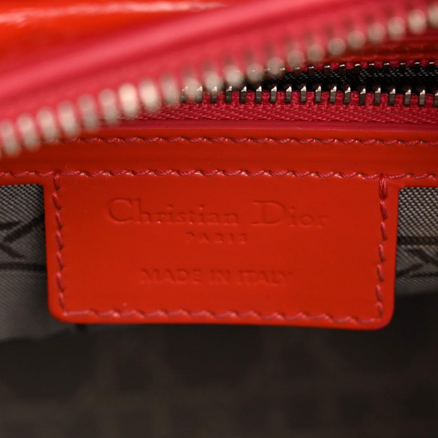 Christian Dior Patent Cannage Medium Lady Dior Orange 6 of 10