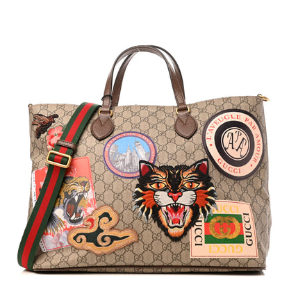Gucci GG Supreme Monogram Courrier Soft Tote 1 of 4