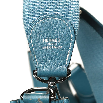 Hermes Taurillon Clemence Evelyne III GM Blue Jean 18 of 20