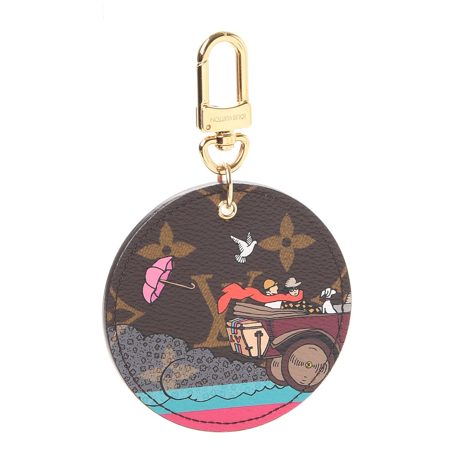 Monogram 2015 Christmas Animation Bag Charm Key Ring
