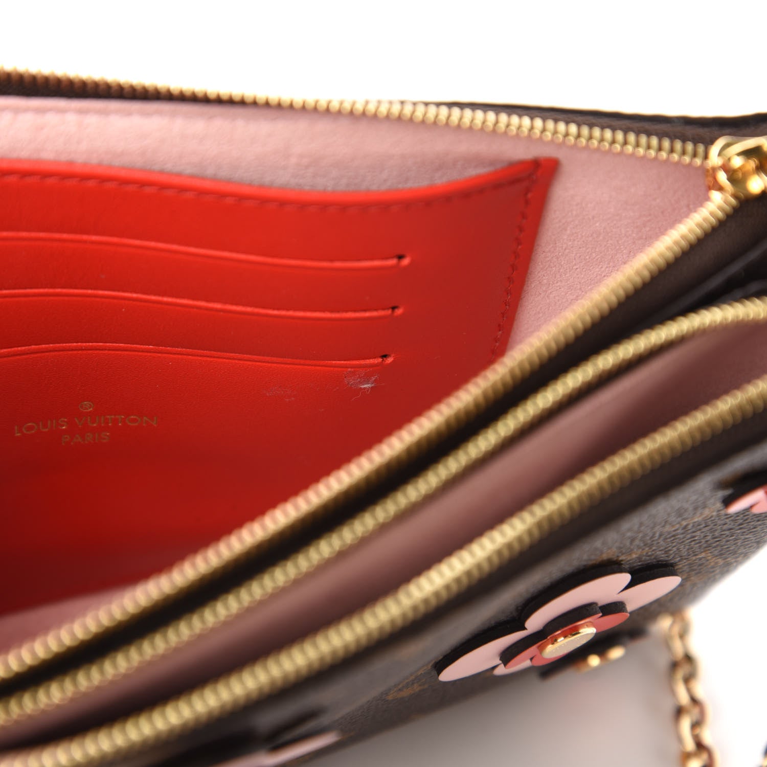 Louis Vuitton Monogram Blooming Flowers Double Zip Pochette 10 of 10