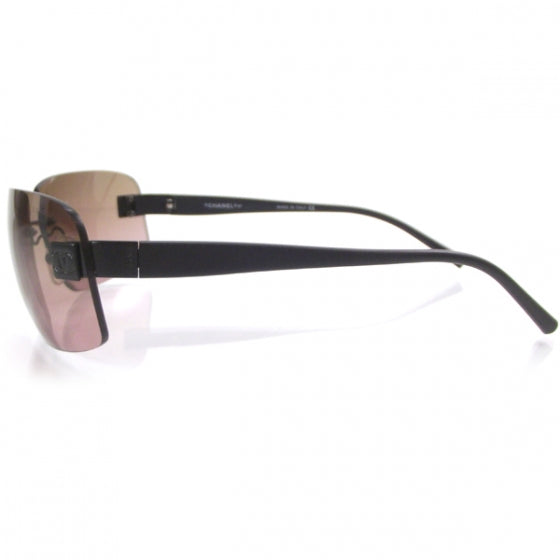 Frameless CC Logo Sunglasses Rose and Brown