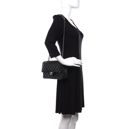 Chanel Caviar Quilted Medium Double Flap Black 3 of 12
