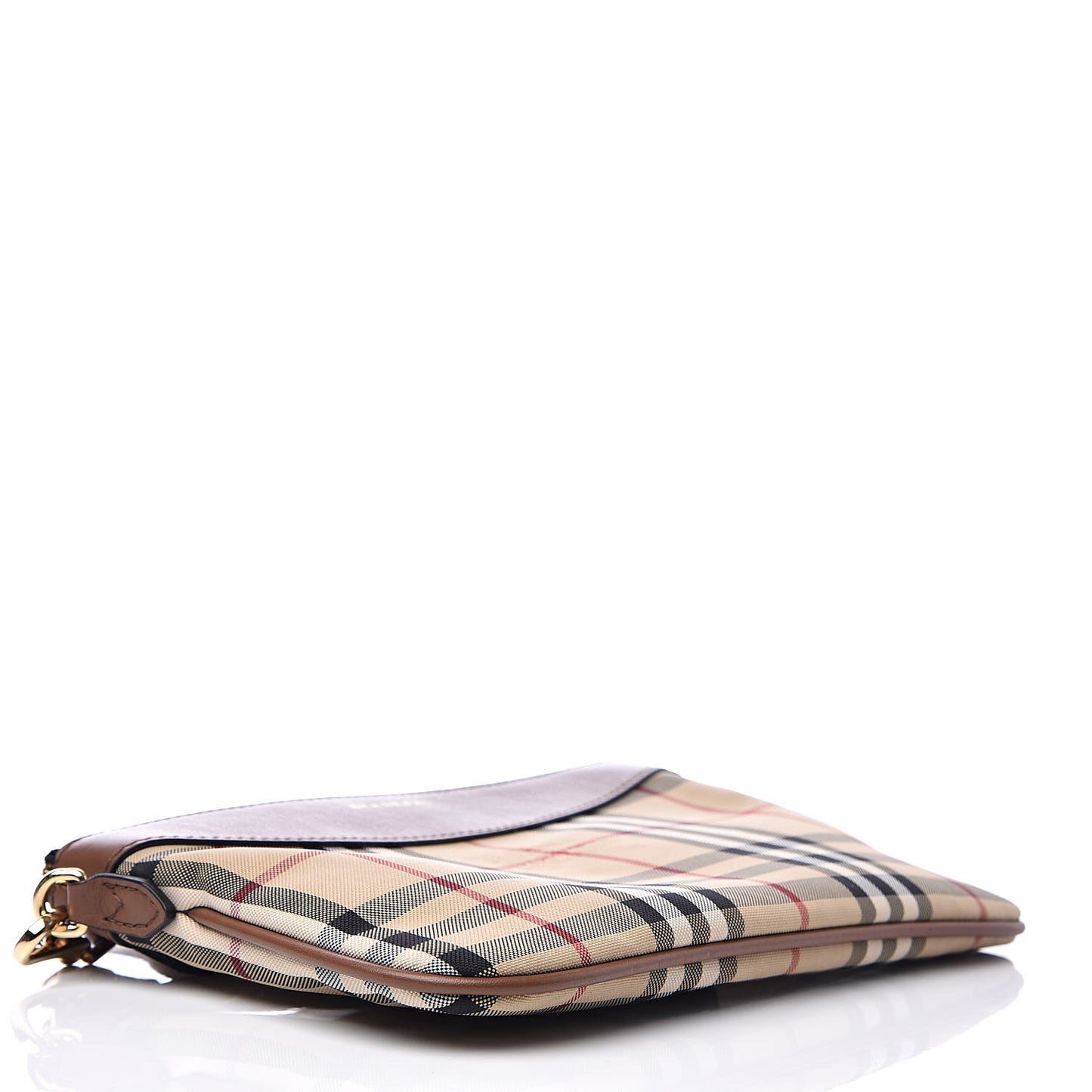 Horseferry Check Peyton Crossbody Clutch Bag Brown