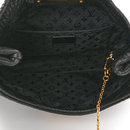 Louis Vuitton Calfskin Quilted Monogram Altair Clutch Black 6 of 7