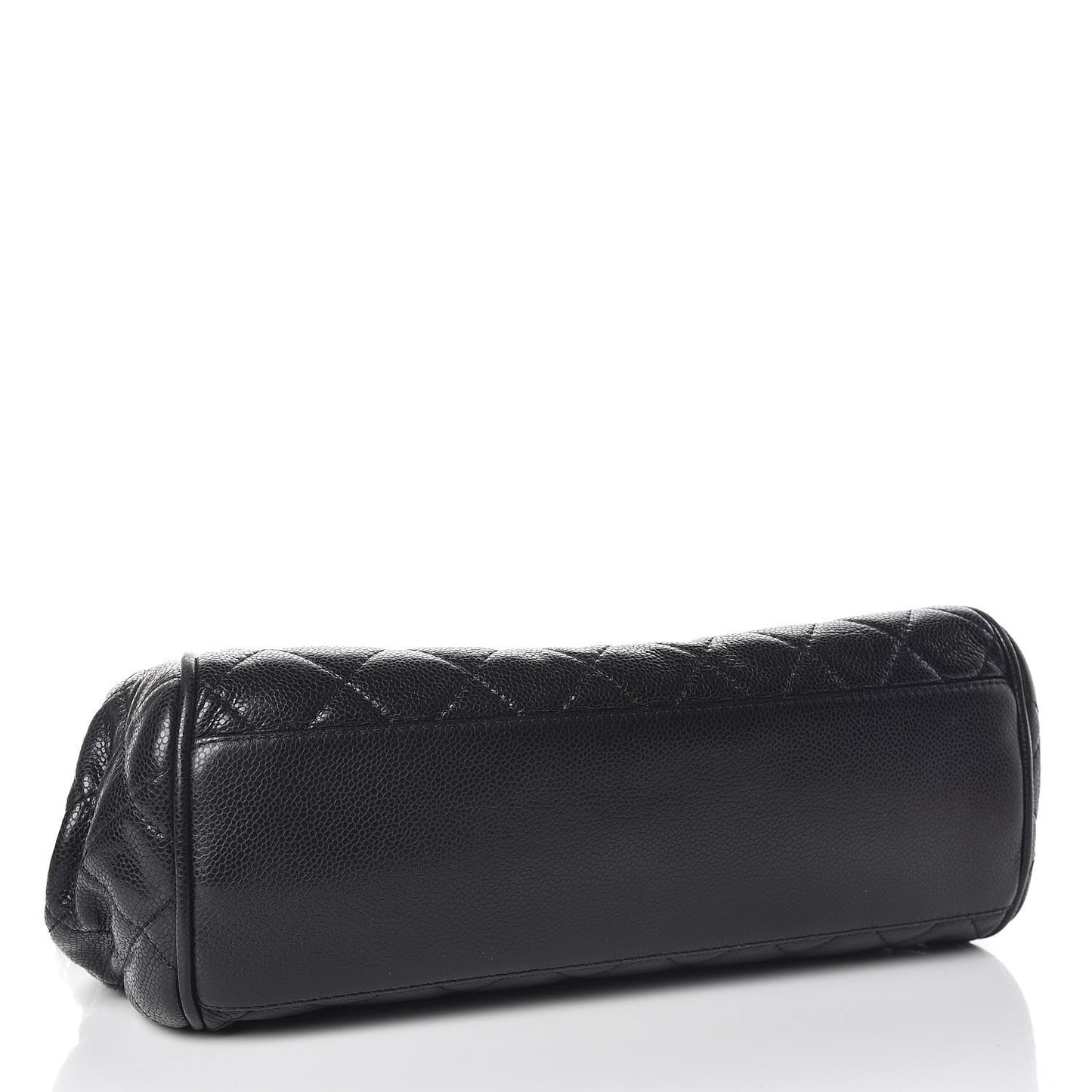 Caviar Quilted Timeless Accordion Flap Black