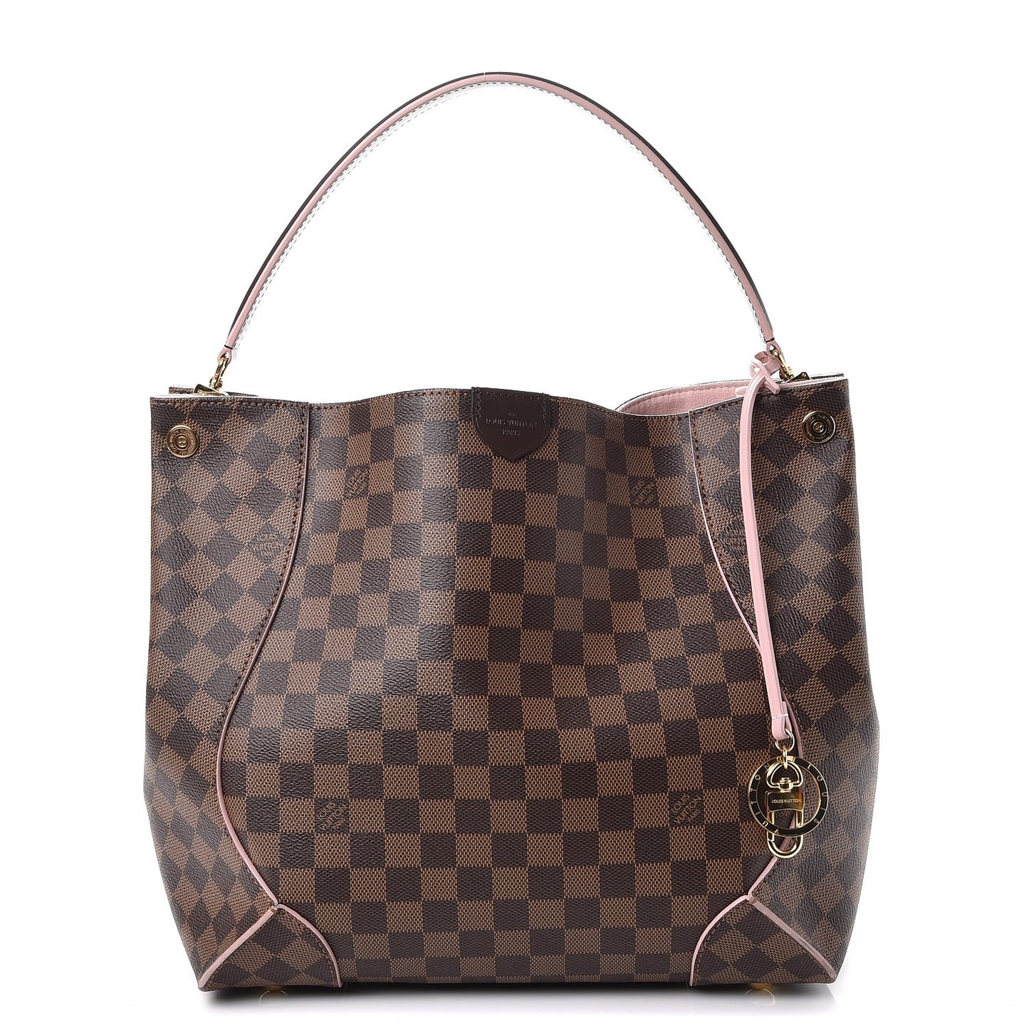 Damier Ebene Caissa Hobo Rose Ballerine