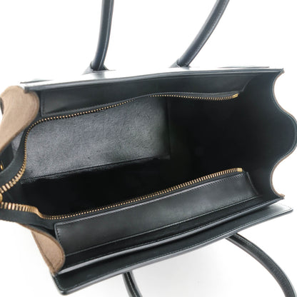 Celine Felt Smooth Calfskin Triolor Micro Luggage Indigo 5 of 7