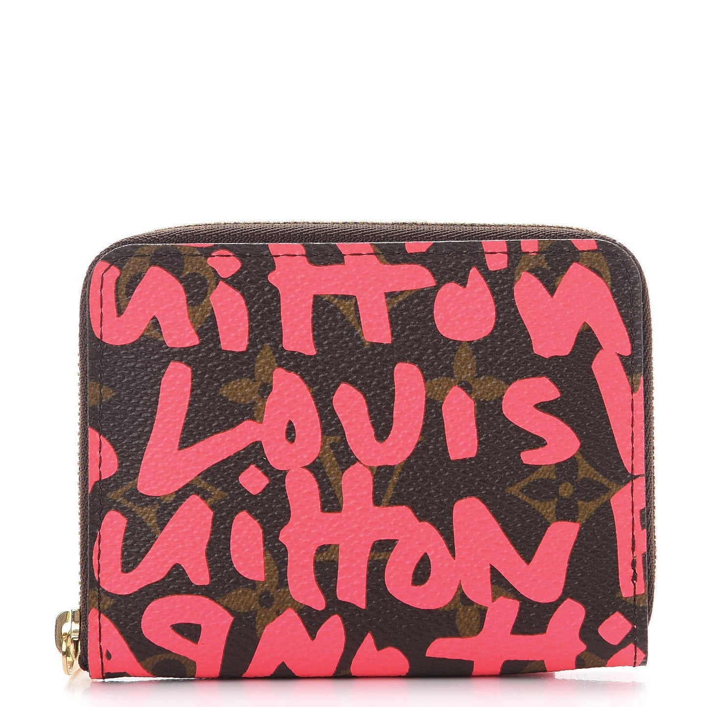 Monogram Graffiti Zippy Coin Purse Fuchsia