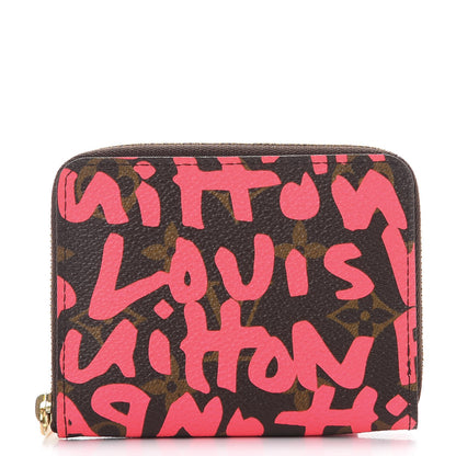 Louis Vuitton Monogram Graffiti Zippy Coin Purse Fuchsia 1 of 8