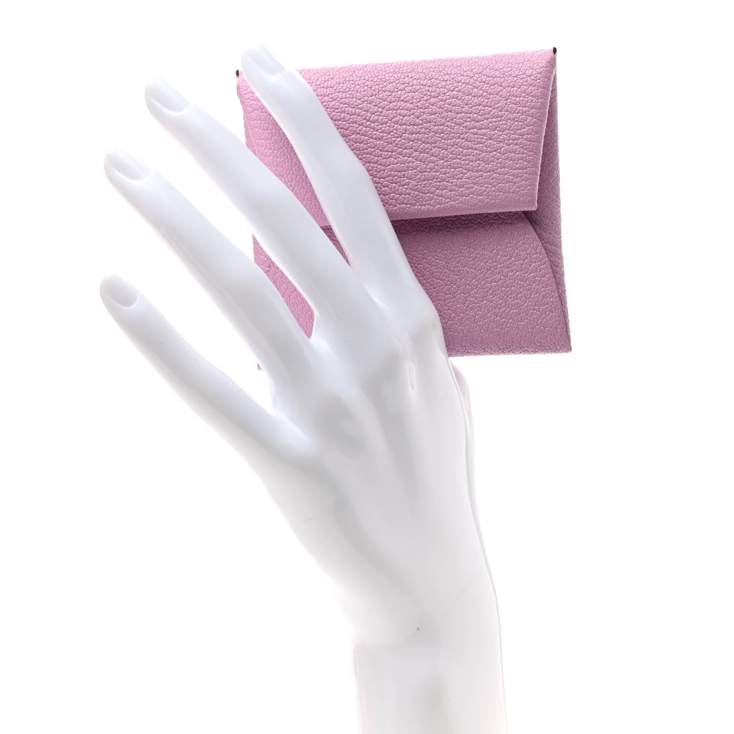 Hermes Chevre Mysore Bastia Coin Purse Mauve Sylvestre 2 of 7