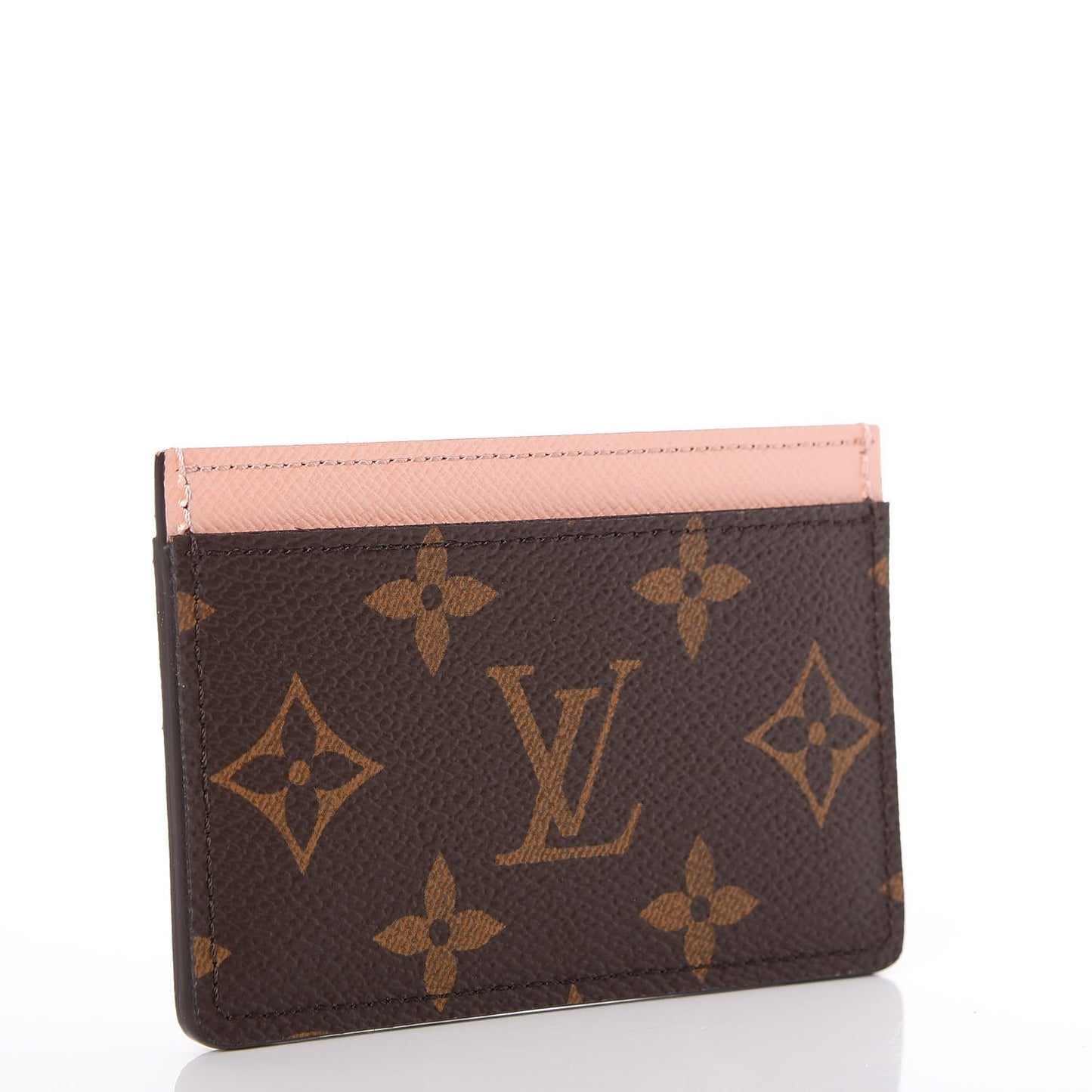Monogram Card Holder Rose Nacre