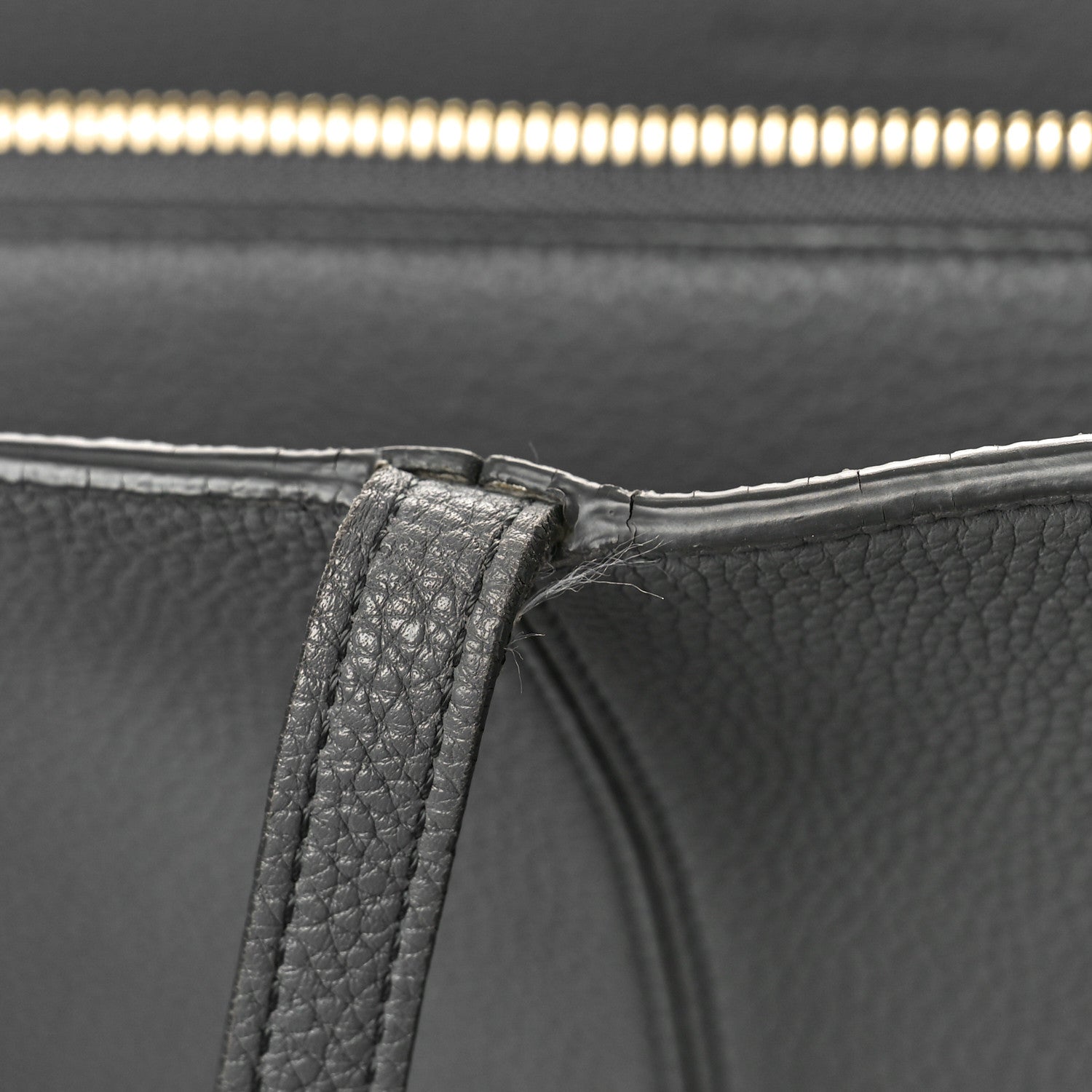 Celine Baby Grained Calfskin Medium Tri-Fold Bag Grey 8 of 12