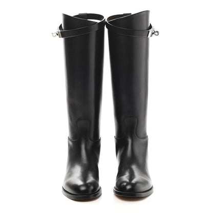 Hermes Box Kelly Jumping Boots 36 Black 2 of 9