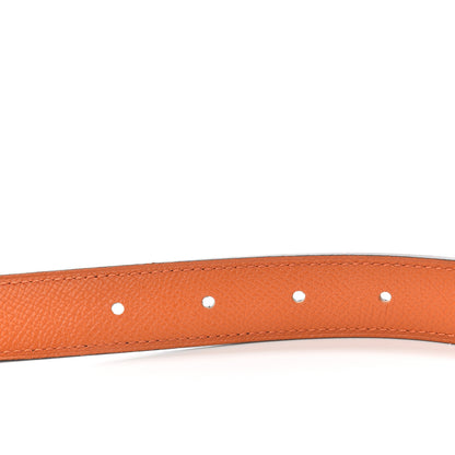 Hermes Epsom Swift 24mm Mini Constance H Belt 85 Orange Black 5 of 6
