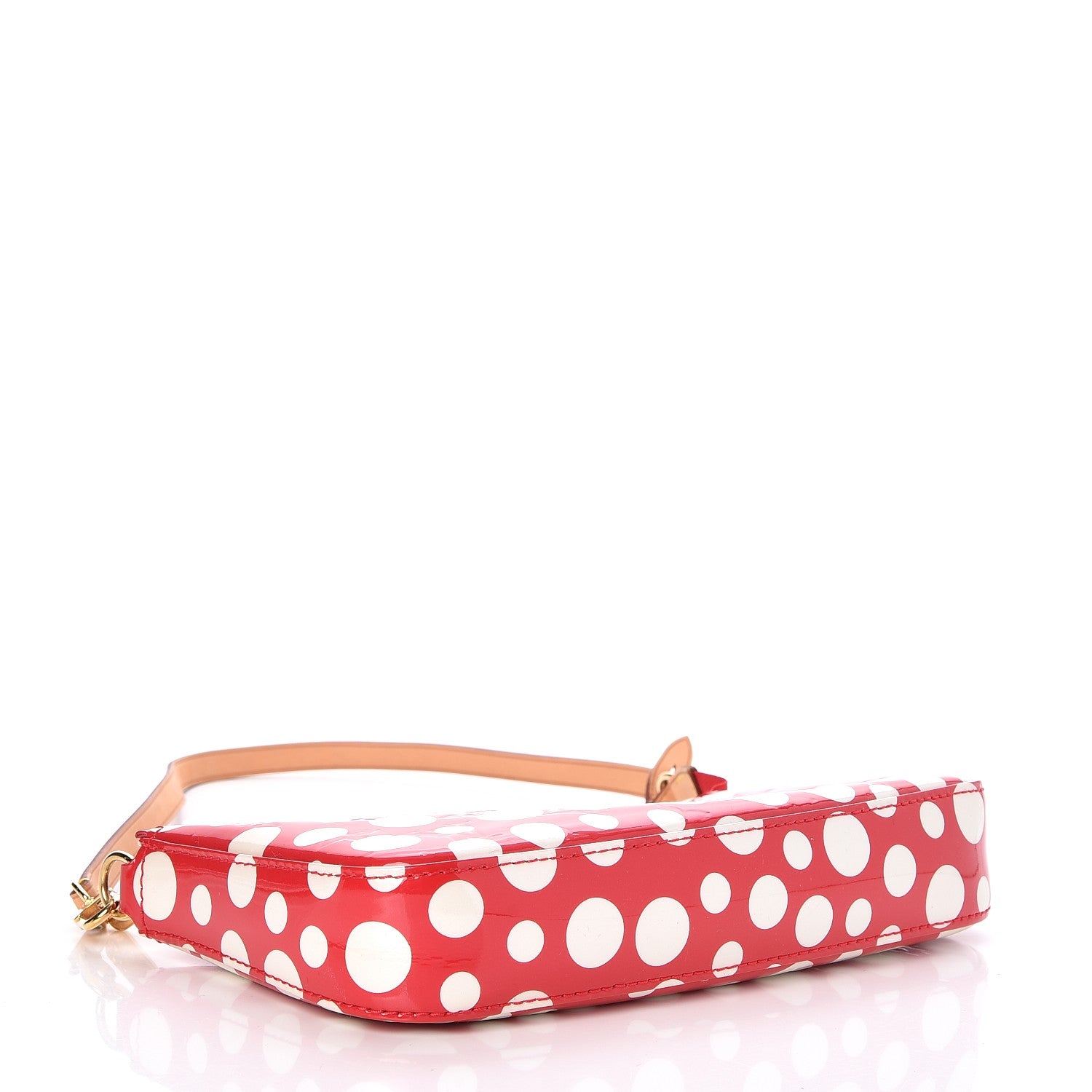 Louis Vuitton Vernis Kusama Infinity Dots Pochette Accessories Red 4 of 7