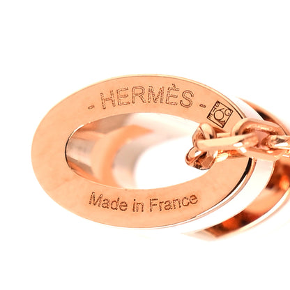 Hermes Lacquered Rose Gold Mini Pop H Pendant Necklace Rose Dragee 5 of 5