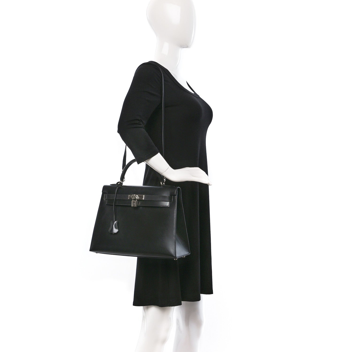 Hermes Box Kelly Sellier 32 Black 2 of 12