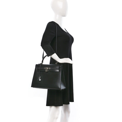 Hermes Box Kelly Sellier 32 Black 2 of 12