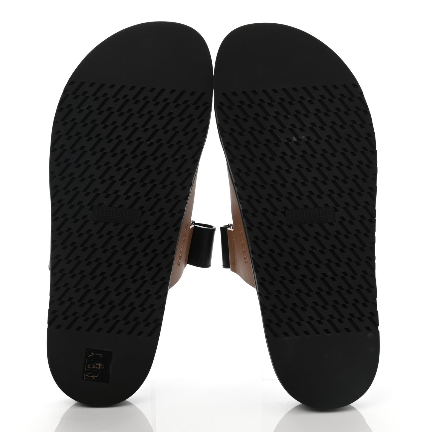 Calfskin Mens Chypre Sandals 44 Naturel Safari Black