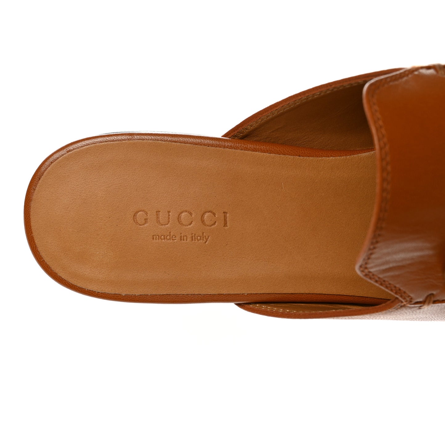 Malaga Kid Womens Princetown Slippers 36.5 Cognac