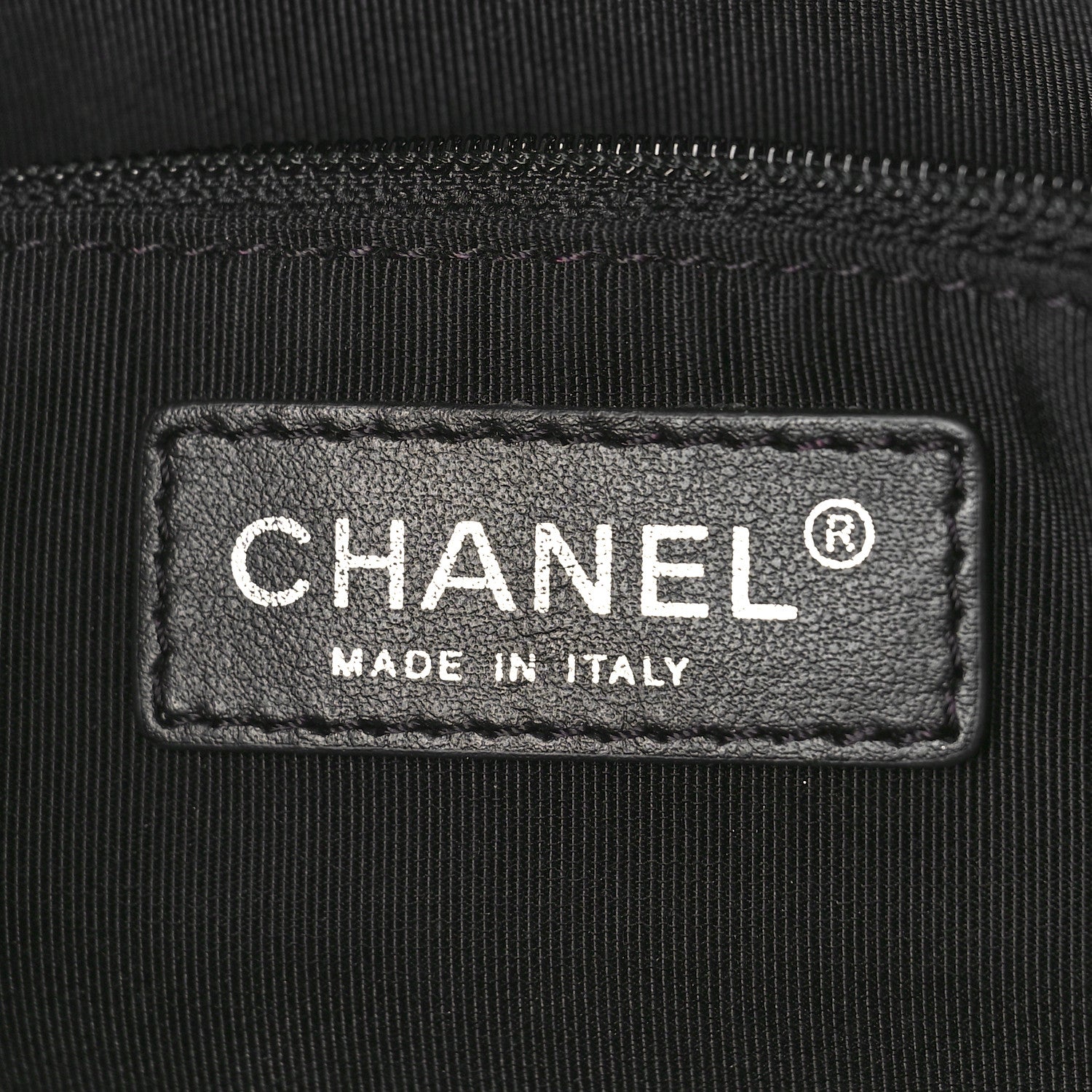 Chanel Grained Calfskin Quilted Large Casual Pocket Bowling Bag Black 6 of 9