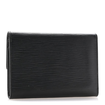 Louis Vuitton Epi Porte Tresor Etui Papiers Wallet Black 3 of 11