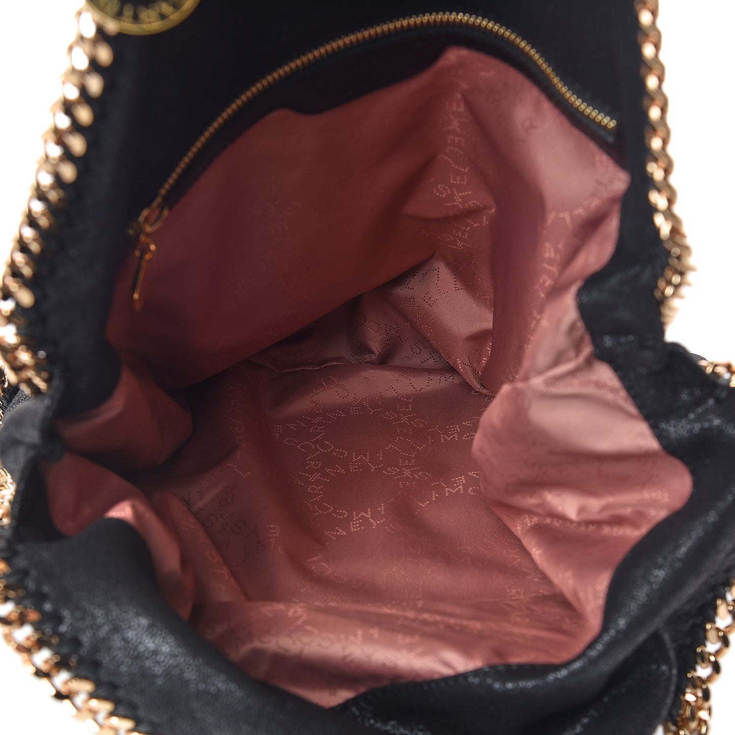 Shaggy Deer Falabella Fold Over Tote Black