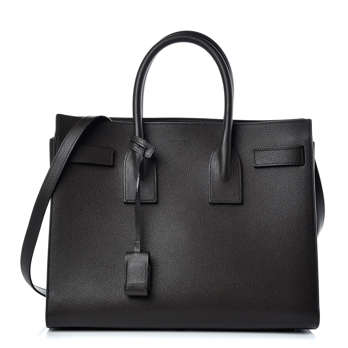 Grained Calfskin Small Sac De Jour Coal